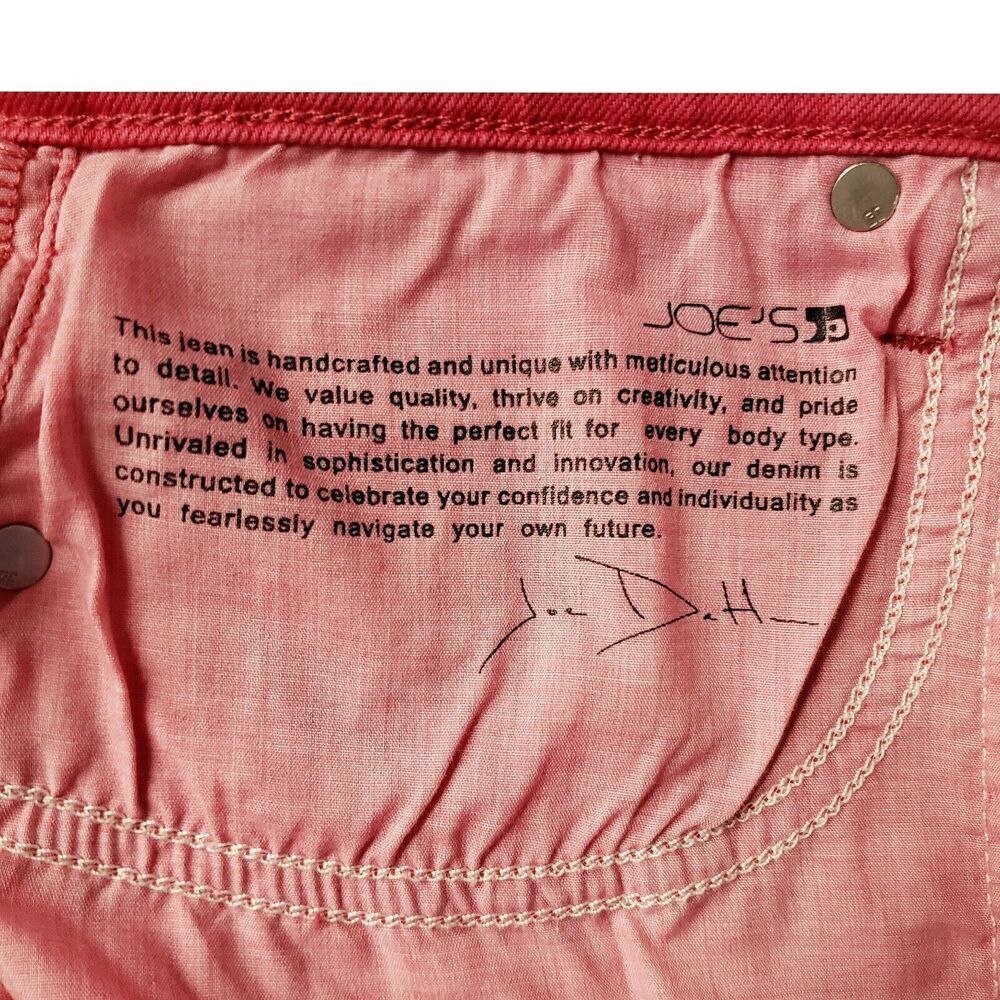 Joes Jeans Womens Size 29 Pomegranate The Milla High Rise Straight Ankle Denim - Picture 16 of 16